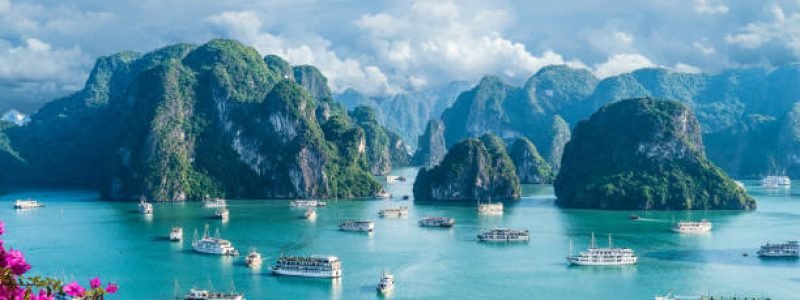 Landscape with amazing Halong bay, Vietnam